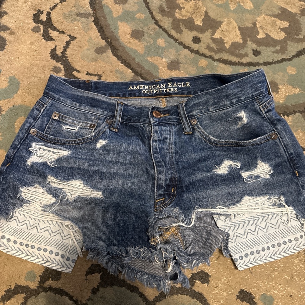 American Eagle Distressed Denim Shorts